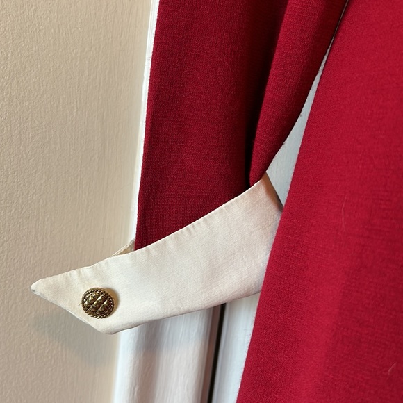 Beechers Brook - 1990s Vintage Red Wednesday Dress - Picture 2 of 6